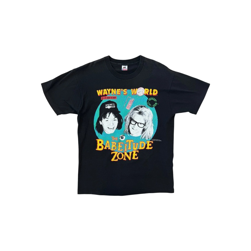 Stanley Desantis Waynes World Shirt Mens XL Black Good 90s Babitude Zone Tee